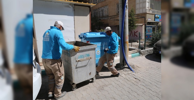 3 bin adet yeni çöp konteyneri ihtiyaç duyulan bölgelerde kullanıma sunuldu