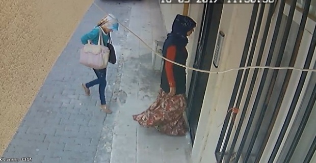 Hırsızlık şüphelisi kadınlar kamera görüntülerinden yakalandı