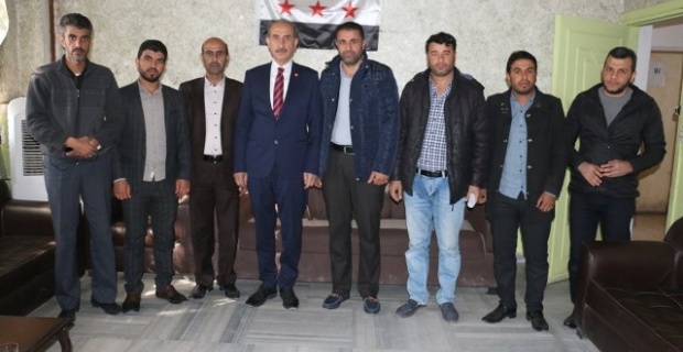 Başkan Yalçınkaya'dan Tel Abyad Yerel Meclisine ziyaret