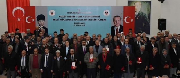 Diyarbakır'da "KKTC Milli Mücadele Madalyası Tevcih Töreni"