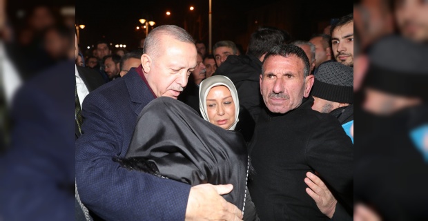 Cumhurbaşkanı Erdoğan, Doğanyol ilçesinde incelemelerde bulundu