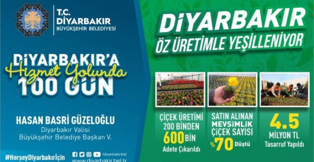 Diyarbakır Valisi Güzeloğlu "Artık biz üreteceğiz dedik ve Öz Üretim'e öncelik verdik."