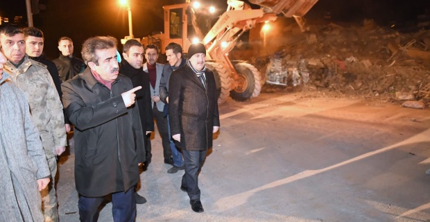 Diyarbakır Valisi Güzeloğlu,Gezin bölgesindeki çalışmaları koordine etmeye devam ediyor