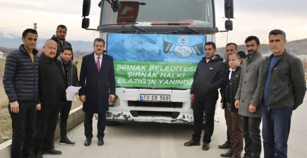 Şırnak Belediye Başkanı Yarka,"Şırnak Elazığ'ın Yanında"