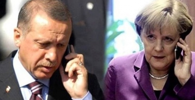 Cumhurbaşkanı Erdoğan Merkel ile görüştü.