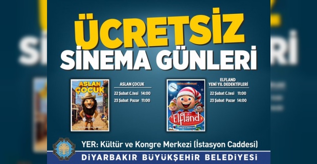 Diyarbakır'da Ücretsiz Sinema Günleri Devam Ediyor