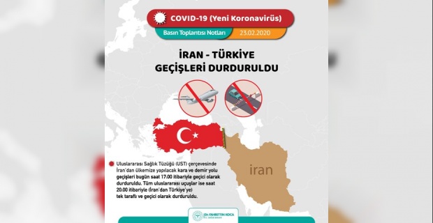 İran-Türkiye Geçişleri Durduruldu