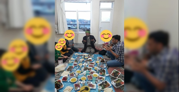 Başkan Kuş "Ramazan Amca bugün de  yetim ailemizle iftarını açtı"