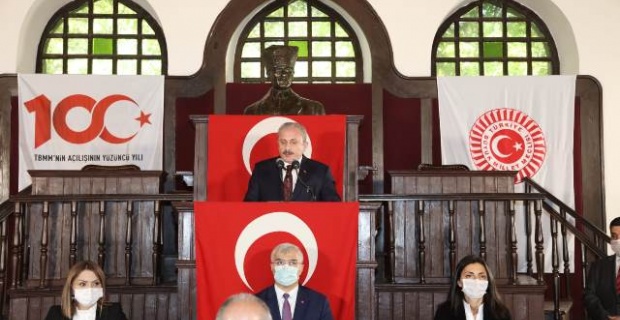 TBMM Başkanı Mustafa Şentop,ilk Meclis binasındaki törende