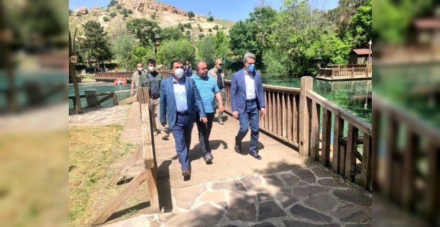 Başkan Gürkan "Valimiz Aydın Baruş ile birlikte Turgut Özal Tabiat Parkımızda incelemelerde bulunduk"
