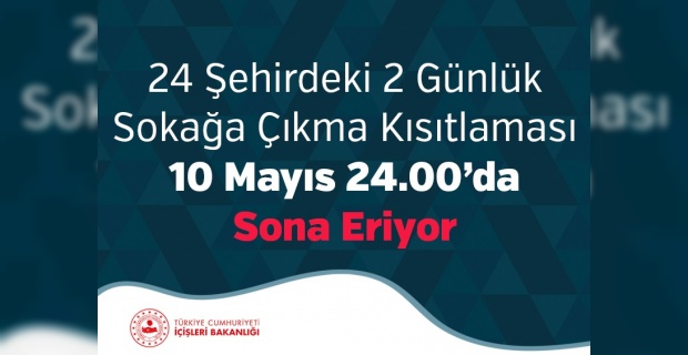 Diyarbakır'da Sokağa Çıkma Kısıtlaması,saat 24.00 itibariyle sona eriyor.