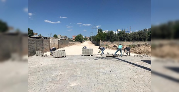 Mardin Büyükşehir parke kaplama çalışmalarına devam ediyor.