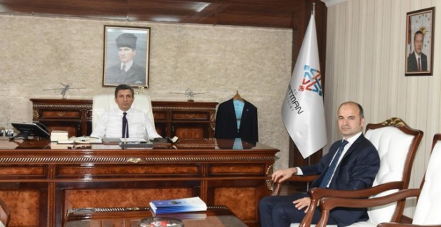 DİKA Genel Sekreterliğine Atanan Ahmet Alanlı, Vali Şahin'i Ziyaret Etti