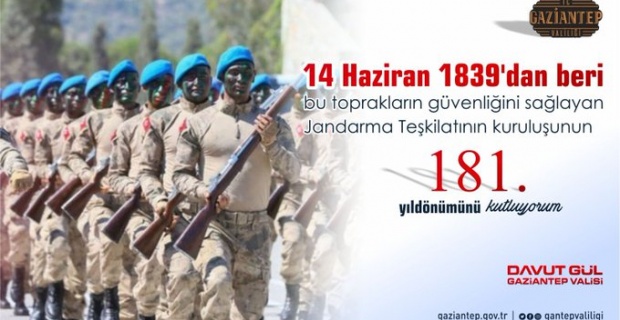 Gaziantep Valisi Gül "aziz şehitlerimizi rahmet ve minnetle yad ediyoruz"