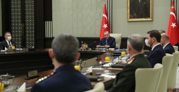 Milli Güvenlik Kurulu, Cumhurbaşkanı Erdoğan başkanlığında Cumhurbaşkanlığı Külliyesi'nde toplandı.