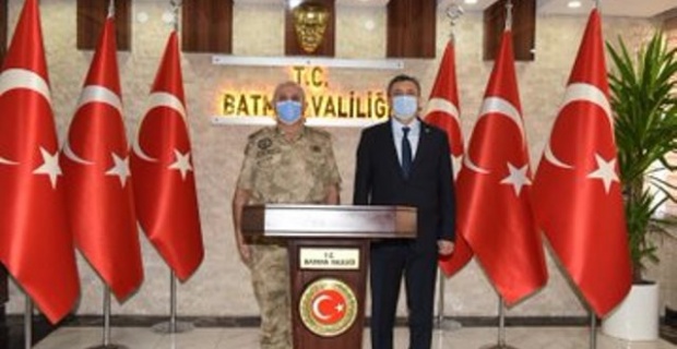 Diyarbakır Jandarma Bölge Komutanından Vali Şahin'e Nezaket Ziyareti