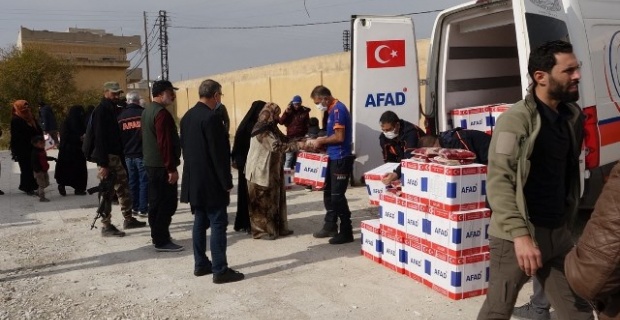 Barış Pınarında AFAD İnsani Yardımları Devam Ediyor