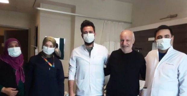 Birecik'te 64 yaşındaki Covid-19 hastası 79 gün sonra taburcu oldu.