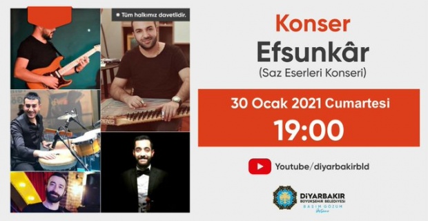 Diyarbakır Büyükşehir "Saz Eserleri Konserimizle Sizlerleyiz"