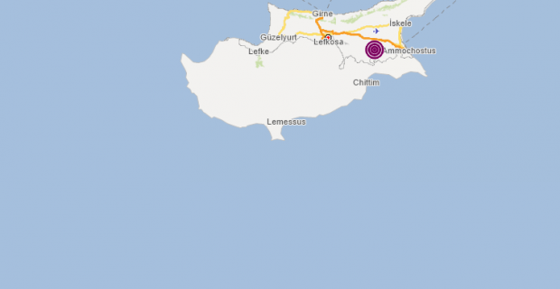 Kıbrıs'ta 5,0 büyüklüğünde deprem