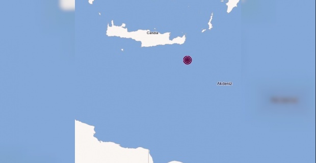 Akdeniz'de 3.9 Büyüklüğünde Deprem