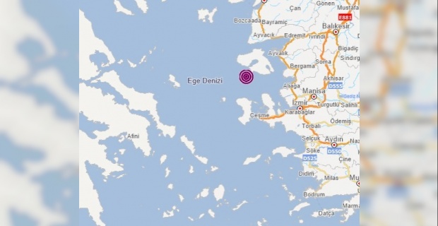 İzmir Karaburun merkezli 3.7 büyüklüğünde deprem