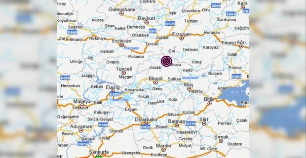Bingöl Karlıova merkezli 3.6 büyüklüğünde deprem