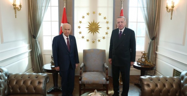 Cumhurbaşkanı Erdoğan,Bahçeli İle Bir araya Geldi.