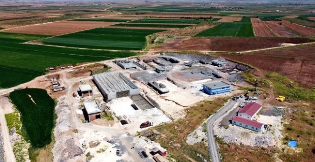 Suruç'ta 80.000 m3 kapasiteli içmesuyu arıtma tesisi inşaatı devam edyor.