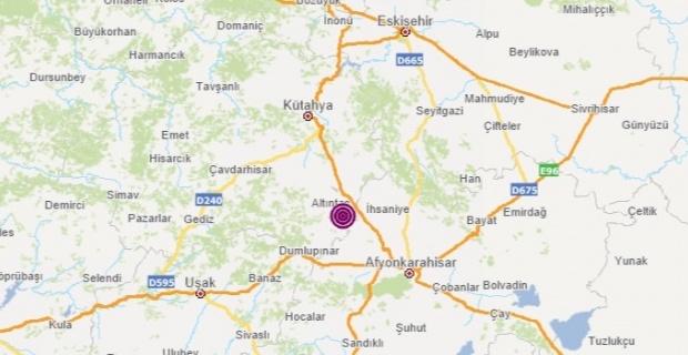 Kütahya Altintas merkezli 5 büyüklüğünde deprem