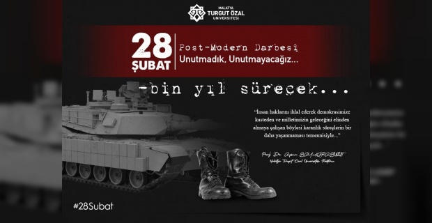 Rektör Karabulut’un 28 Şubat Post Modern Darbesi’nin 25. Yıl Dönümü Mesajı