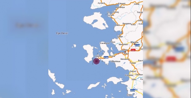 İzmir Çesme Açıklarında 4.4 büyüklüğünde deprem