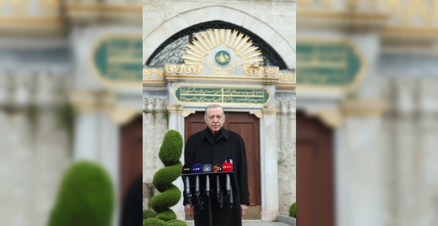 Cumhurbaşkanı Erdoğan, bayram namazını Ayasofya-i Kebir Cami-i Şerifi'nde kıldı