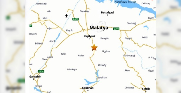 Yeşilyurt (Malatya) 3.6 büyüklüğünde deprem.