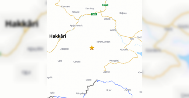 Hakkari'nin Yüksekova ilçesinde 3.8 büyüklüğünde deprem meydana geldi.
