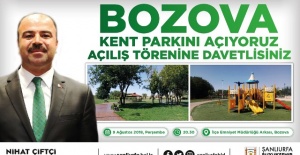 Bozova Kent Parkı Açılıyor