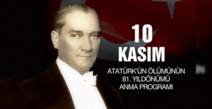 Atatürk'ü Anma Programı Açıklandı
