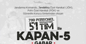 Şırnak'ta Kapan-5 Gabar Operasyonu başlatıldı