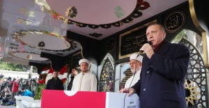 Cumhurbaşkanı Erdoğan, şehit Jandarma Uzman Onbaşı Cihan Erat’ın cenaze törenine katıldı