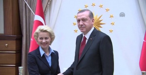 Cumhurbaşkanı Erdoğan Ursula von der Leyen'le Görüştü.