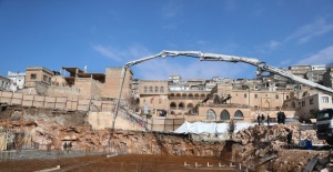 Mardin'de Kapalı Otopark Yapımı Devam Ediyor.