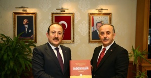 Şırnak Valisi Pehlivan Bağcılar Belediye Başkanı Çağrıcı'yı ziyaret etti.