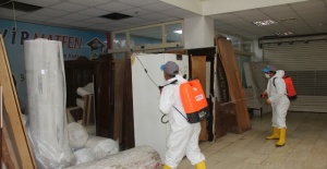 Eyyubiye Belediyesi dezenfekte seferberliğine ara vermeden devam ediyor.