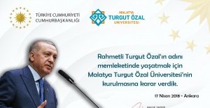 Rektör Bay Karabulut "Cumhurbaşkanımız  Sn.  Recep Tayyip Erdoğan'a TEŞEKKÜR  ediyoruz."