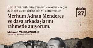 Başkan Tahmazoğlu "Unutmadık,unutmayacağız"