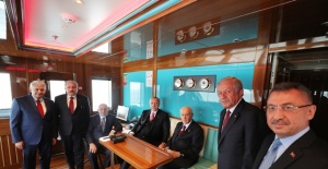 Cumhurbaşkanı Erdoğan ve Bahçeli,Demokrasi Ve Özgürlükler Adası’nı incelediler.