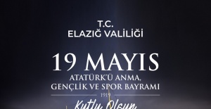 Elazığ Valisi Kaldırım "19 Mayıs Atatürk’ü Anma, Gençlik ve Spor Bayramı’nı tebrik ediyorum"