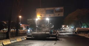 Gaziantep Büyükşehir Belediyesi "asfalt çalışmalarına gecede devam ediyoruz"