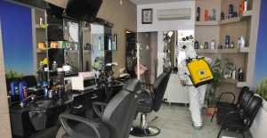 Siirt Belediyesi "kuaför ve güzellik salonlarında dezenfekte  çalışmasındayız"