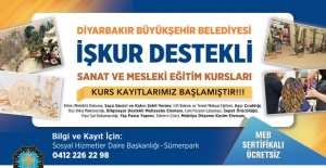 Diyarbakır'da Mesleki Eğitim Kursları Kayıtları Başladı